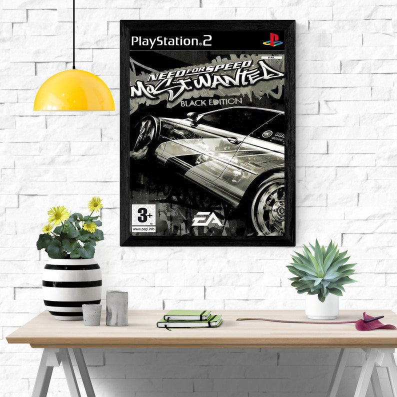 Need for Speed Most Wanted Black Edition PS2 Box Art UPSCALED, NFS Most ...