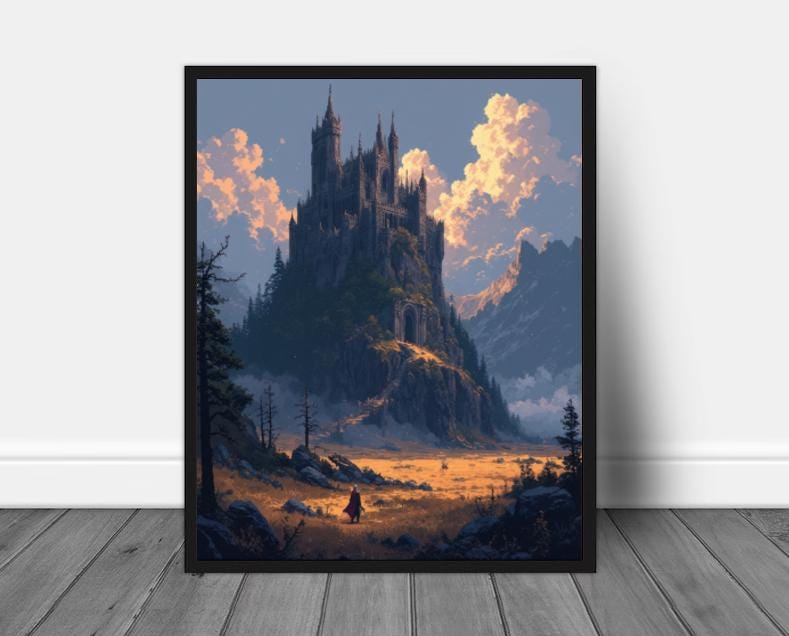 Pixel Valley : Elden haut de gamme, Pixel Art, affiche Pixel, cadeau d'impression Pixel Valley, décoration vallée, impression Pixel