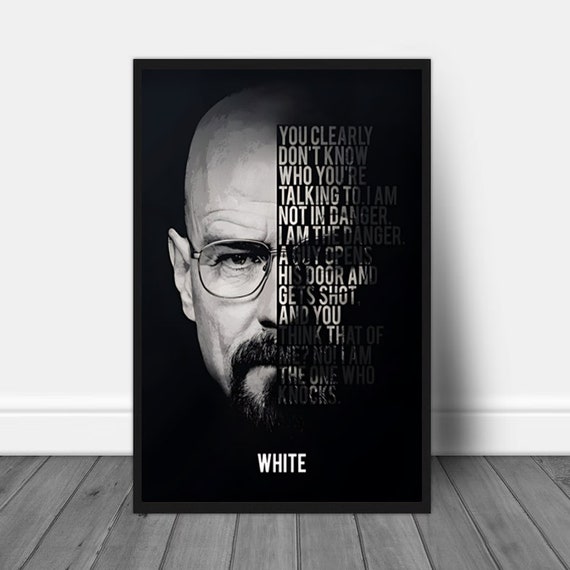 Walter White Art Print, Breaking Bad Portrait (digital Download