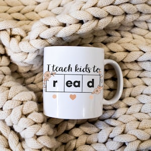 Reading Teacher Mug, Literacy Interventionist Gift, Reading Mug, Literacy Education Mug, Science of Reading Mug, Phonemic Awareness Mug