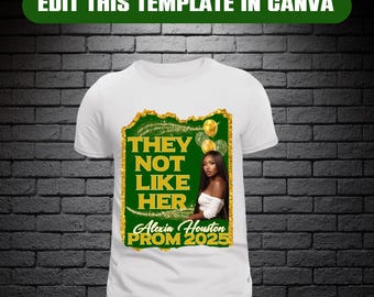 Prom Send Off Shirt Template: Group & Family Design (Digital File)