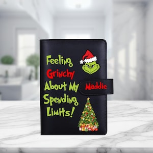 Personalized Holiday Cash Savings, Cash Envelopes, A6 Binder, Clear Envelopes, 12 Labeled Envelopes, Cash Divider, A6 Budget Binder
