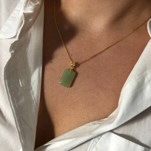 Square jade pendant clearance