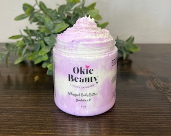 Goddess whipped body butter shea butter mango butter cocoa butter rich body cream non-greasy hydrating moisturizing | Diva | gift for her