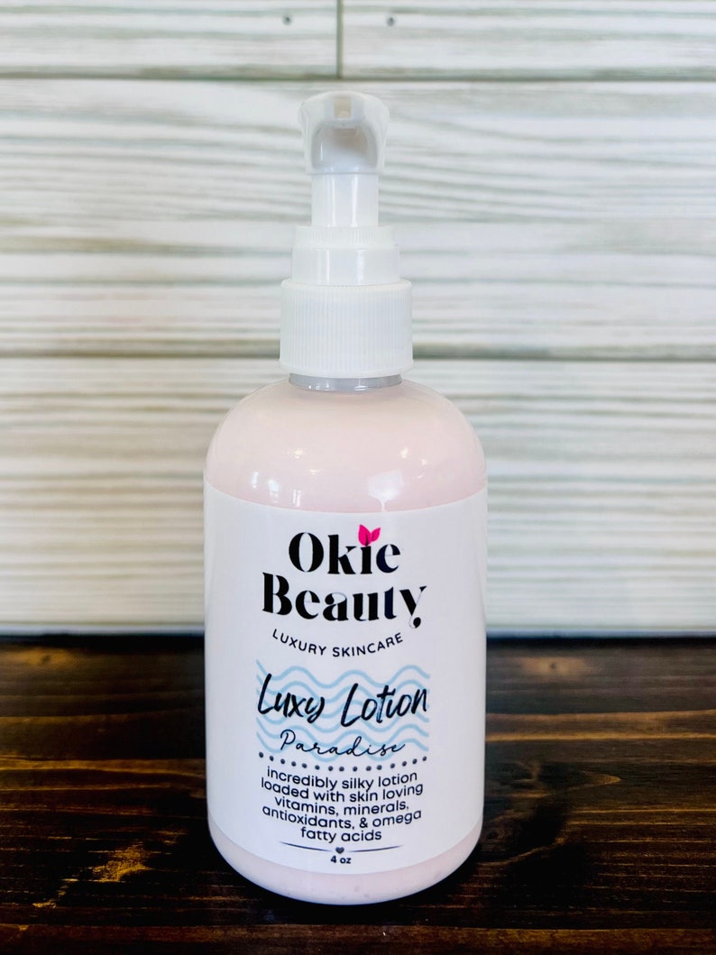 Best Body Lotion Ever | Luxy Lotion | Incredibly Silky | vitamins, minerals, antioxidants, omega fatty acids | great gift | soft skin cream image 1