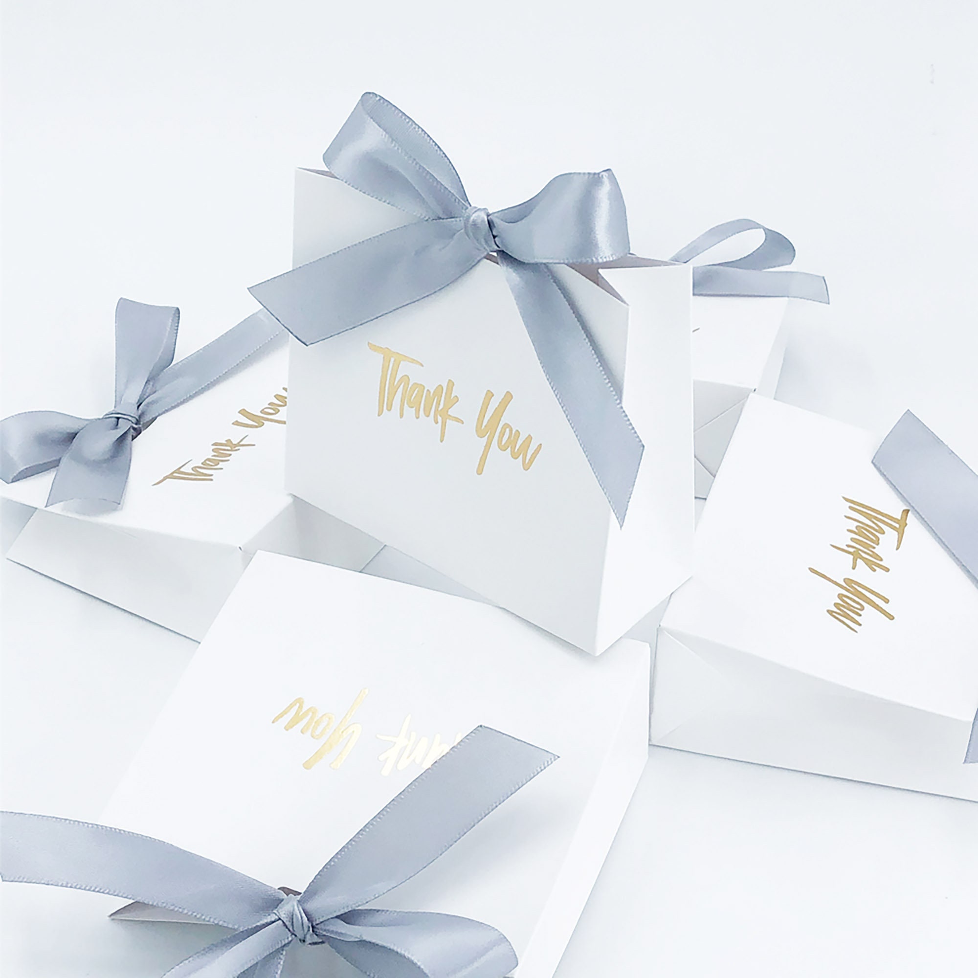 10Packs Small Thank You Gift Bag Party Favor Bags Treat Boxes with Gold Bow  Ribbon, Black Paper Gift Bags Bulk for Wedding Baby Shower Business Party  Supplies