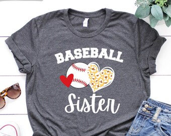 Baseball Sister Shirt, Baseball Little Sister, Baseball Lover Tee, Softball Sister Shirt, Baseball Sister T-Shirt, Baseball Fan Sister Shirt