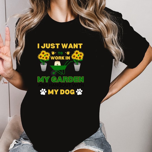 Gardening T-Shirt, Plant Shirt, Garden Birthday Present, Plant Lover Tee,Gardening Gift, Gardener TShirt, Plant Tee, Funny Gardening Shirts