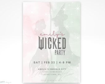 Plantilla de invitación de cumpleaños malvada (descarga digital)