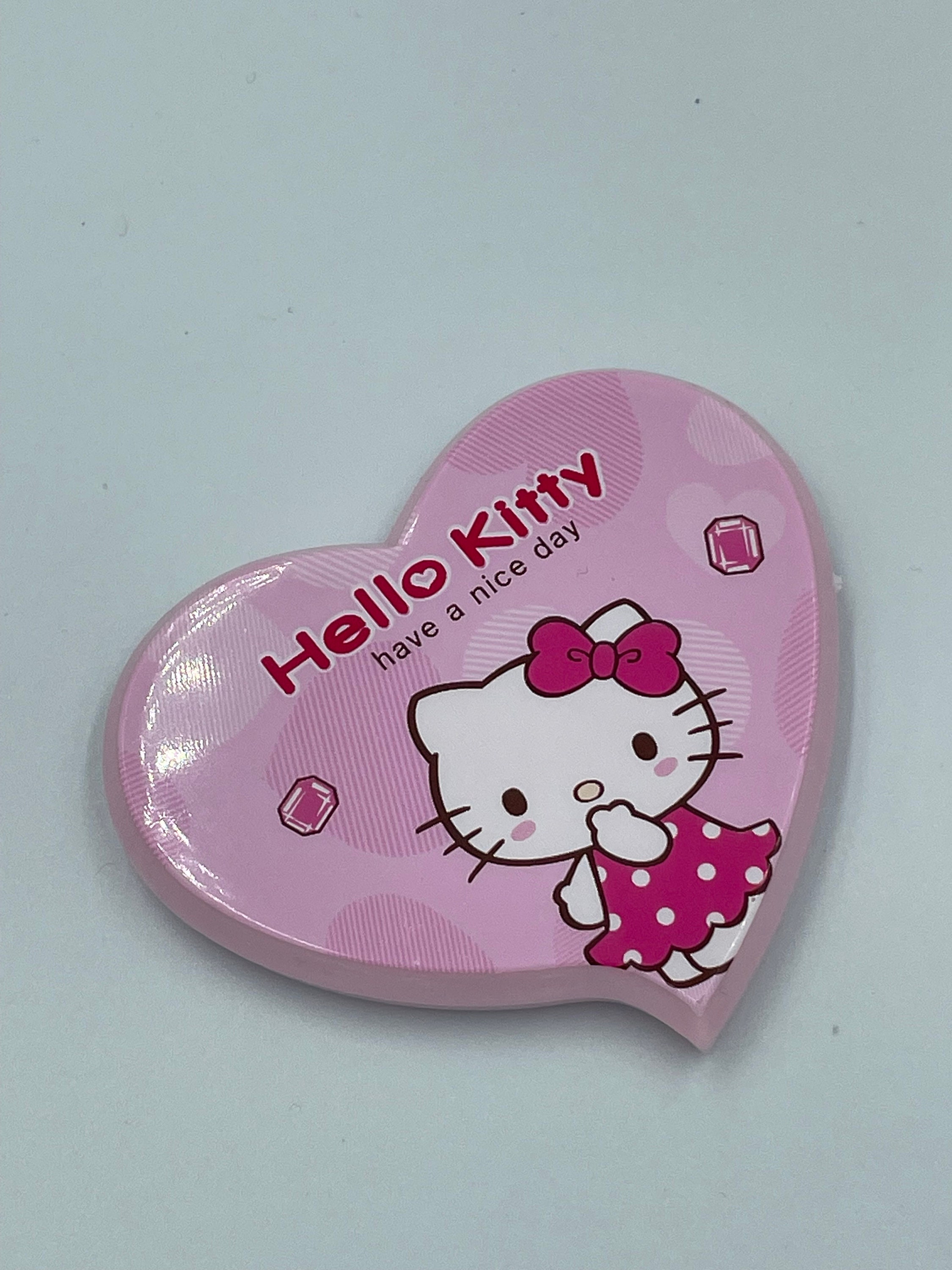 HelloKittyFriends Sanrio Hello Kitty Miroir de table compact de voyage Rose  ou rouge