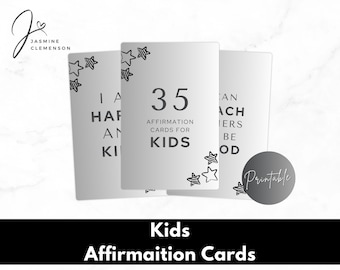 Kids Affirmation Cards | Printable Positivity Deck (Digital Download)