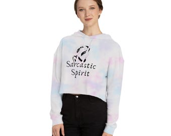 Hooded cropped Sweatshirt hoodie spiritual yoga fun gift clothing for you witchy
