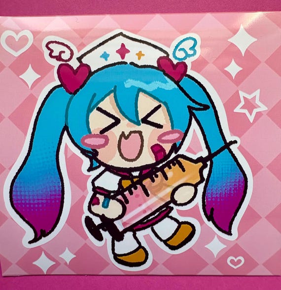 Hatsune Miku Vocaloid Magical Cure Love Shot 4x4 Glossy Mini Print