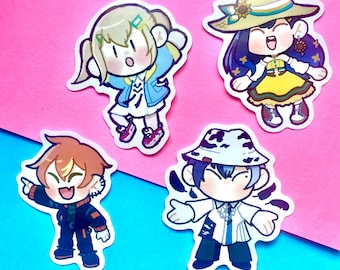 Vivid Bad Squad Kohane Azusawa, An Shiraishi, Akito Shinonome, Toya Aoyagi Project Sekai Hatsune Miku Bunte Bühne 2,5 in Vinyl Stickers