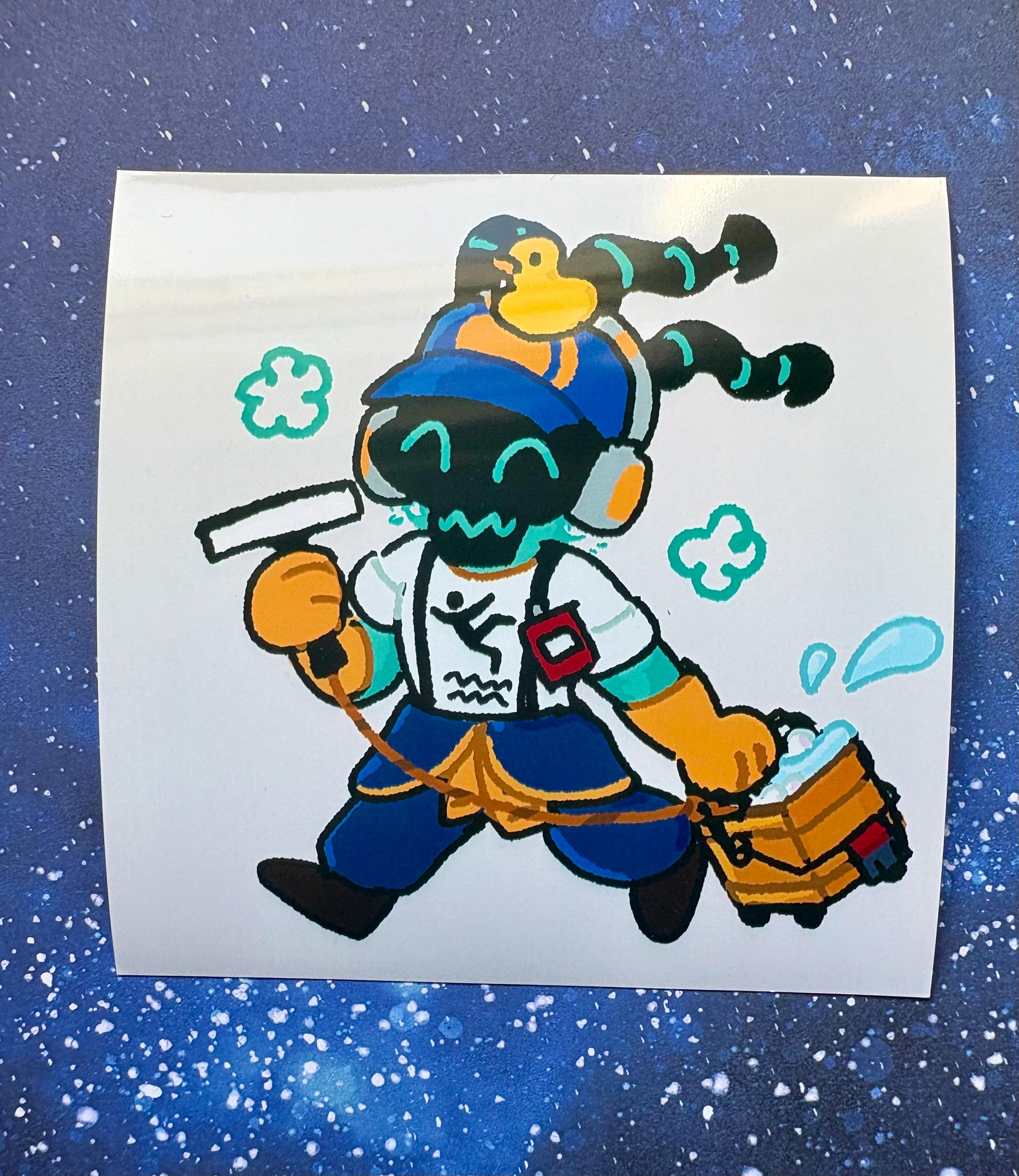 League of Legends Janitor Thresh 4x4 Glossy Mini Print