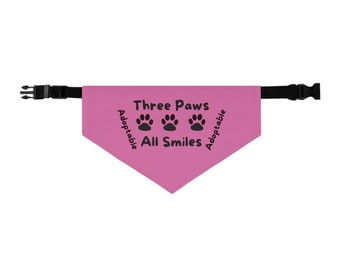 Pet Bandana Collar for adoptable three legged dogs