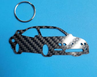 Acura Integra Carbon Fiber Keychain: Glossy Twill, USDM Coupe