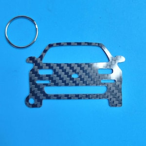 Portachiavi in fibra di carbonio Toyota MR2 SW20: cordino in twill lucido