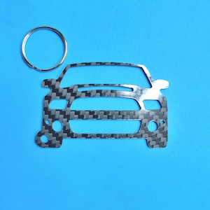 Carbon Fiber for Shelby GT500 S197 II (2013-2014) Inspired Keychain Lanyard front view Glossy Twill fits Carroll Shelby Ford Mustang Cobra