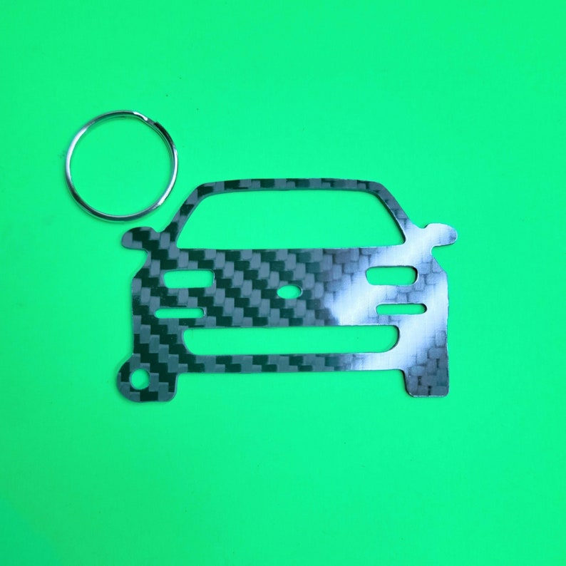 Acrylic Keychain Keyring Compatible With 2nd Gen MR2 Key Fob - Custom Silhouette - View #3