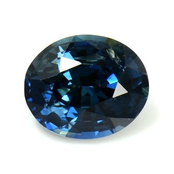 Teal Sapphire, 1.43 Carat, Oval Shape, Unheated, Loose Gemstone, Green Gemstone, Blue Green Sapphire, Faceted Stone for Jewellery Making