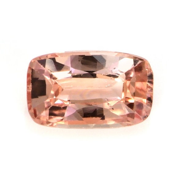 Natural Padparadscha, 0.52 Carat, Heated, Cushion Shape, Loose Gemstone, Faceted Gemstone, For Jewelry Making
