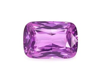 Natural Purple Sapphire, 1.72 Carat, Unheated, Cushion Shape, Faceted Gemstone