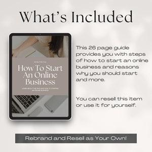 How To Start An Online Business Ebook Template with Master Resell Rights MRR and Private Label Rights PLR, Done For You Ebook To Resell image 2