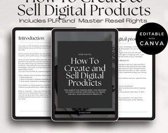 How To Create and Sell Digital Products Guide with Master Resell Rights (MRR) and Private Label Rights (PLR), Done For You Ebook To Resell
