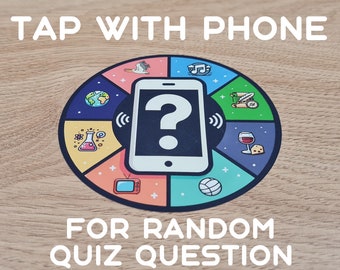 Adesivo da parete per cucina con domande casuali per quiz, impermeabile da 10 cm, idea regalo per gadget da ufficio tecnico da uomo, divertente regalo per quiz da pub
