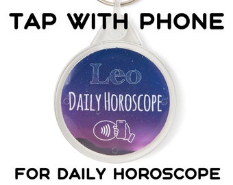 Interactive Daily Horoscope Smart Keyring Gadget Star Sign Gift - Astrology Present - Zodiac Sign Gifts - Birthday Gift For Astrology Lovers