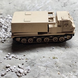 N Scale 1:160 M270 MLRS 3D Printed and Hand Painted- US Army Desert Camo