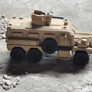 N Scale 1:160 Cougar 6x6 MRAP 3D Printed and Hand Painted- US Army Desert Camo