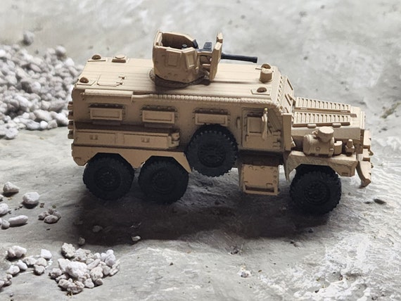 N Scale 1:160 M109 Howitzer Model – 3D Printed & Hand-Painted In US Army Desert Camo | Military Miniature For Model Railroads & Dioramas