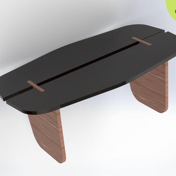 CNC DXF-bestand voor salontafel, houten meubilair lasergesneden bestand, salontafel digitaal bestand, SVG-bestand Cricut Machine, architectuurproducten