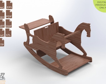 Garden Rocking Chair CNC File for Wooden Furniture,laser Cut Wooden ...