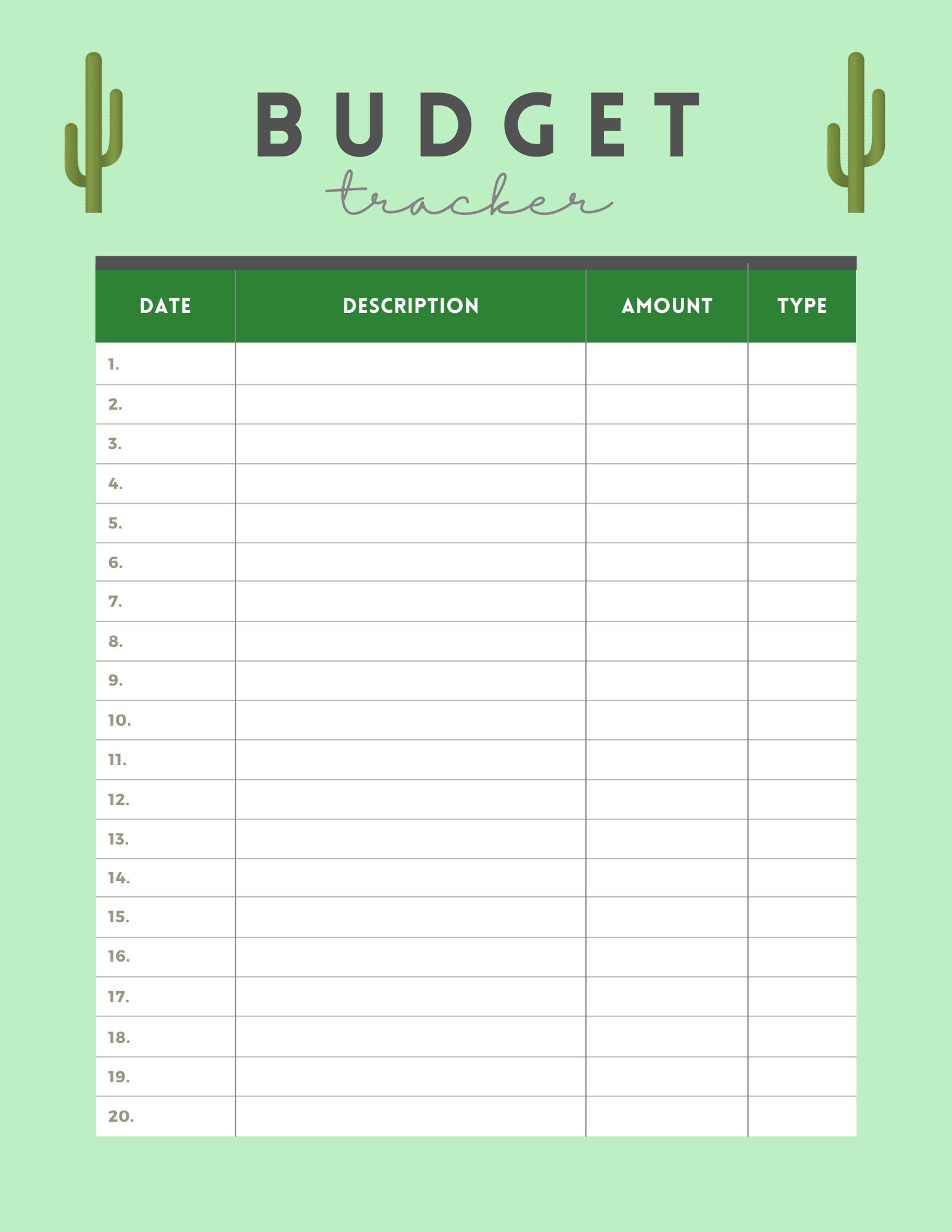 Budget Planner Budget List Printable Budget Trackers Budget List Budget Planner Budget List Printable Budget Trackers Budget List