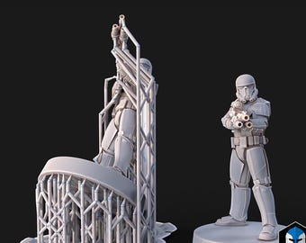 Star Wars Death Troopers Miniatures Resin 3D Printed 1/48 Scale