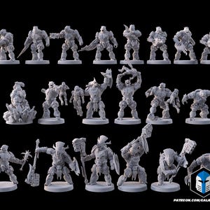 3D Printed Brute Miniatures