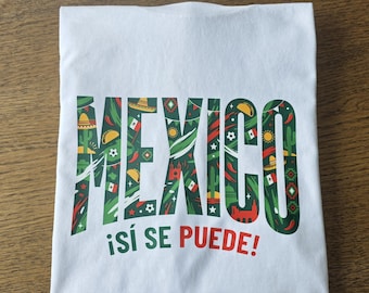 Mexico World Cup 2026 T-Shirt, Soccer Fan Apparel, Kids and Adult Sizes, 42 Countries
