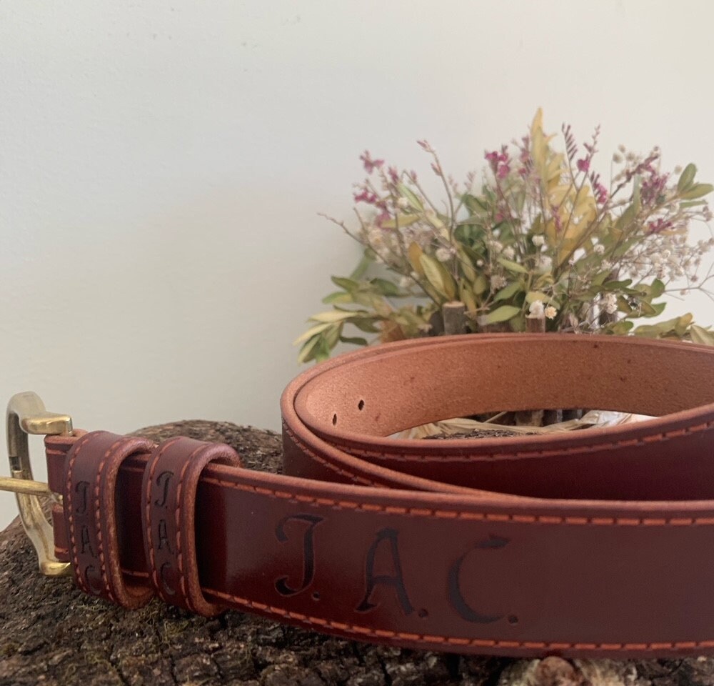 Men's Honey Brown Leather Belt. Special Large Sizes. Zamak Men's Honey Brown Leather Belt. Special Large Sizes. Zamak