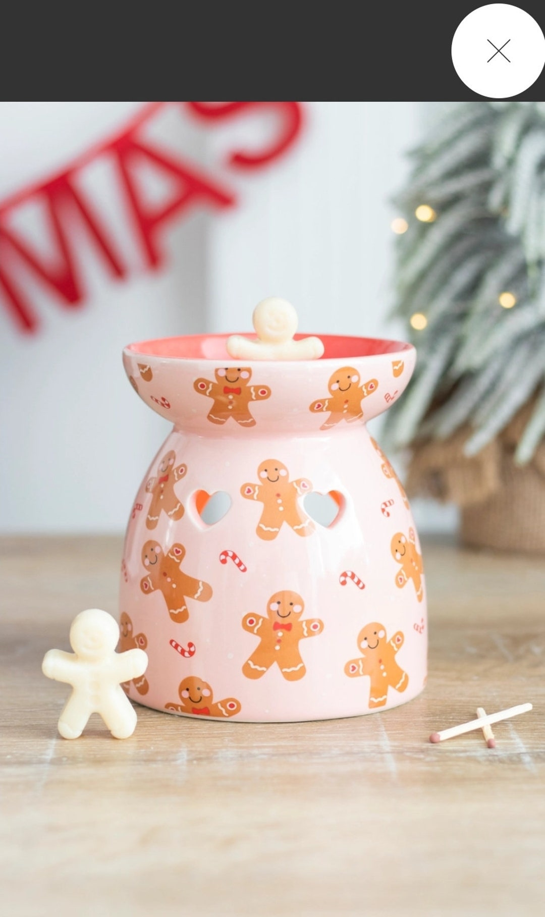 Gingerbread Wax Warmer Gift Set Christmas Gingerbread Gift Etsy