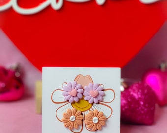 Polymer Clay Valentine Earrings, Valentine Earring Studs, Valentine Day Earrings, Earrings Handmade
