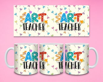 Art Teacher 11oz Ceramic Mug, Art Teacher Mug