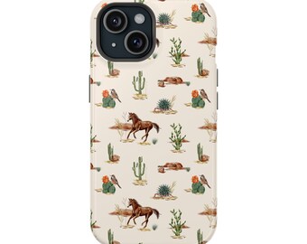 Wild Horse iPhone MagSafe Tough Case, Horse Pattern iPhone MagSafe Cases