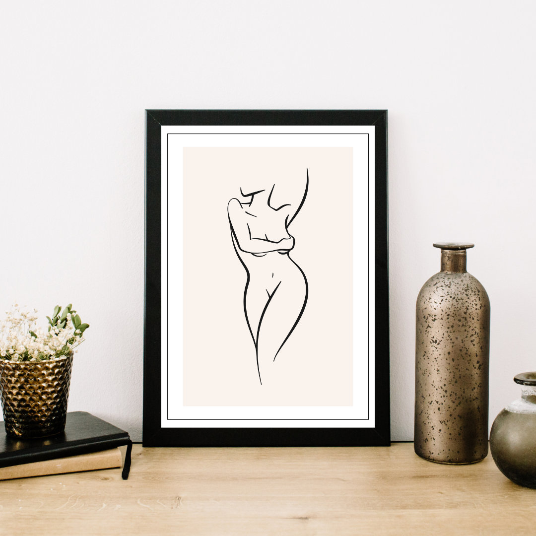 One Line Print, Minimalist Wall Decor, Female Print Poster, Body Line ...