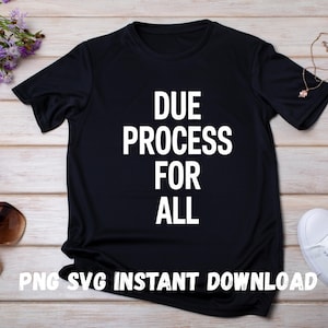 Due Prozess für alle Designs - Bürgerrechte Gerechtigkeit Gleichheit SVG / PNG Gleichheit unter Gesetz Design Digitaler Download