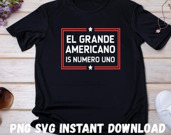 El Grande Americano SVG: Zweisprachiges Vaterländisches Design (PNG, SVG)