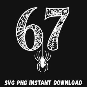 Halloween spindelnät nummer 67 SVG PNG: Spöklik klippfil (digital nedladdning)