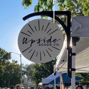 Custom 10' x10' Canopy Tent Sign - Business Advertising Tent Sign - Personalized Pop Up Tent Sign - Heavy Duty Customizable Sign for Events